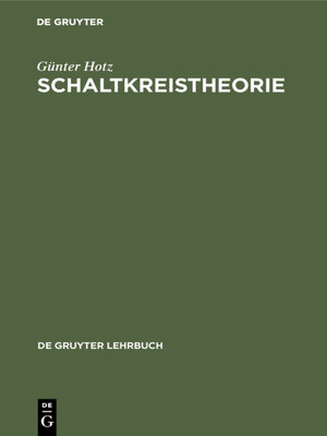cover image of Schaltkreistheorie